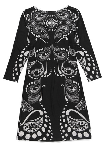 Черно-белое кэжуал платье а-силуэт Anna Field с рисунком