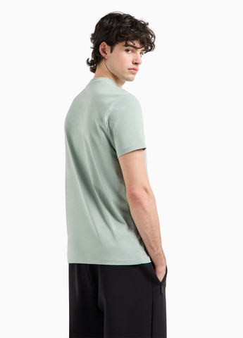 Серо-голубая футболка Armani Exchange