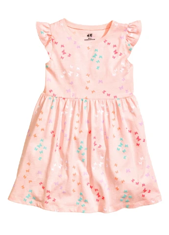 Светло-розовое платье H&M (181993522)