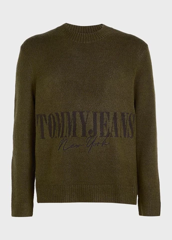 Зелений демісезонний светр джемпер Tommy Jeans