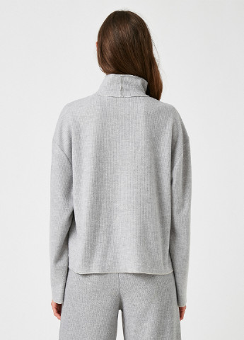 Светло-серый демисезонный свитер KOTON