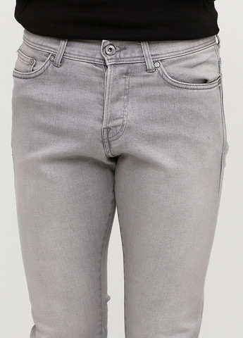 Светло-серые демисезонные скинни джинсы H&M