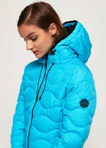 Голубая демисезонная куртка Superdry