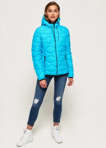 Голубая демисезонная куртка Superdry