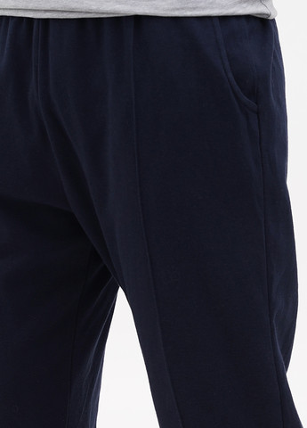Темно-синие спортивные демисезонные зауженные брюки Boohoo