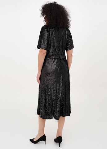 Черное вечернее платье а-силуэт Boohoo однотонное