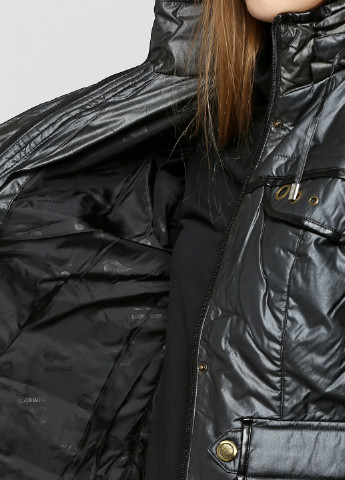 Черная демисезонная куртка SNOW BOOM