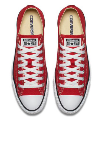 Красные кеды Converse с логотипом, с белой подошвой