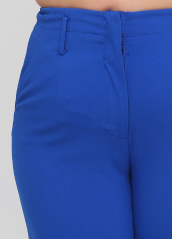 Синие кэжуал демисезонные прямые брюки Reserved
