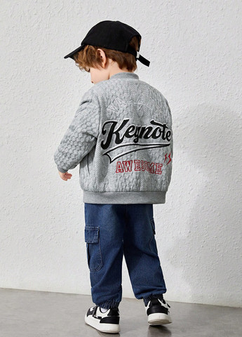 Бомбер SHEIN бейсбольный на кнопках (331110502)