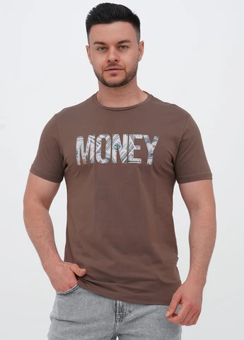 Коричневая футболка Trend Collection