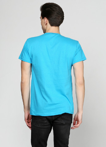 Голубая летняя футболка Rixon