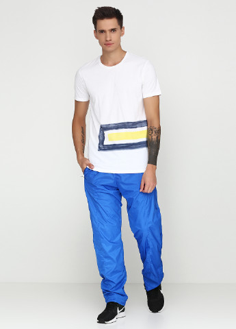 Синие спортивные демисезонные прямые брюки Ralph Lauren