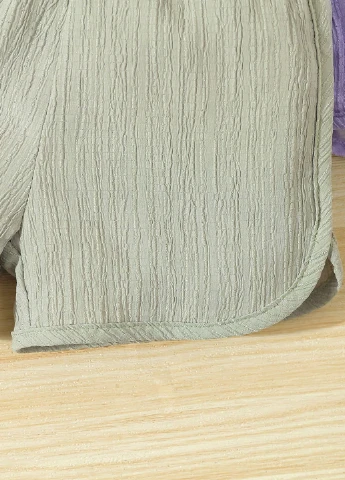 Комбинированный летний костюм (топ, шорты) (2 шт.) SHEIN