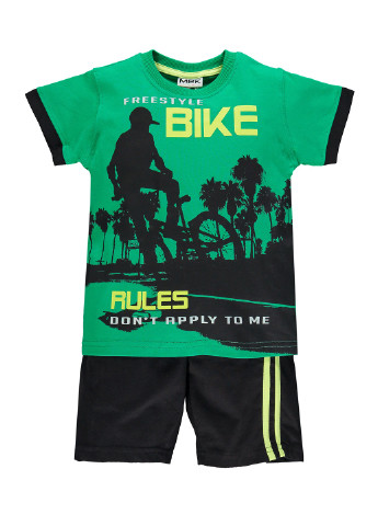 Зелений літній комплект (футболка, шорти) MEK