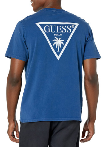 Синяя футболка Guess