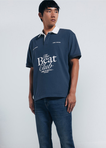 Темно-синие демисезонные слим джинсы Springfield