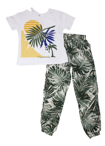 Комбинированный летний комплект (футболка, брюки) Bonito kids