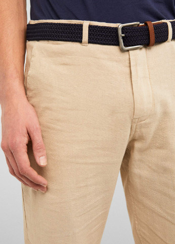 Бежевые кэжуал демисезонные прямые брюки Springfield