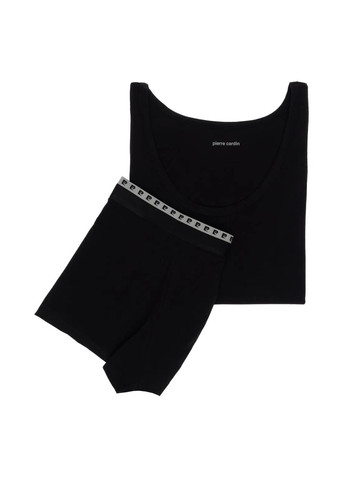 Чорний демісезонний комплект (майка, труси) Pierre Cardin