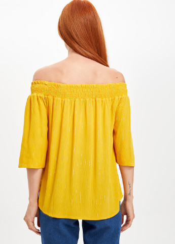 Жовта блуза DeFacto