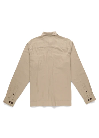Бежевая кэжуал рубашка однотонная Jack & Jones