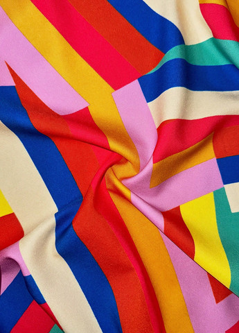 Комбінована кежуал сукня а-силует SHEIN з абстрактним візерунком