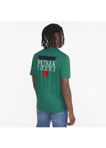 Зелена футболка tennis club graphic men's tee Puma