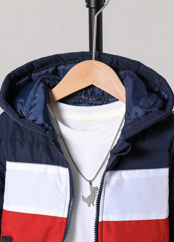 Темно-синий зимний костюм (куртка, брюки) SHEIN