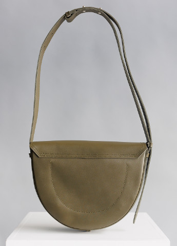 Элегантная женская сумка арт. 631 из натуральной кожи с легким матовым эффектом цвета хаки Boorbon (255171662)