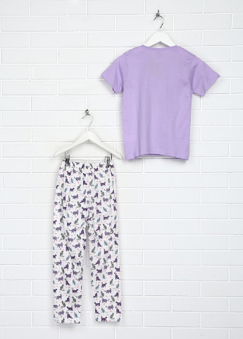 Сиреневая всесезон пижама (футболка, леггинсы) Vitmo baby