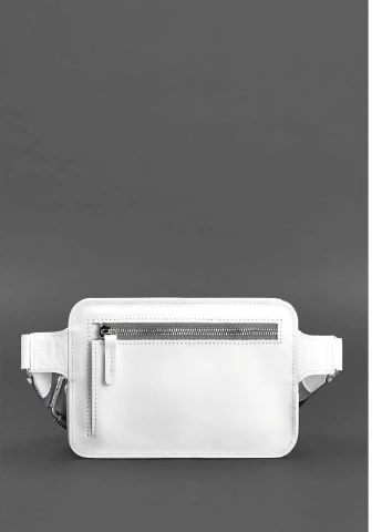 Кожаная женская поясная сумка Dropbag Mini белая BlankNote (235752787)