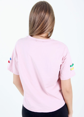Світло-рожева літня футболка LhuiYiCao