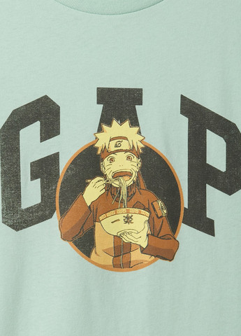 Бирюзовая летняя футболка Gap