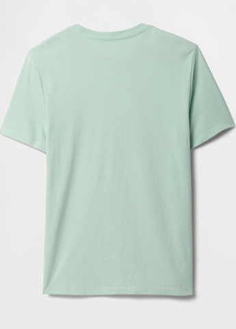 Бирюзовая летняя футболка Gap