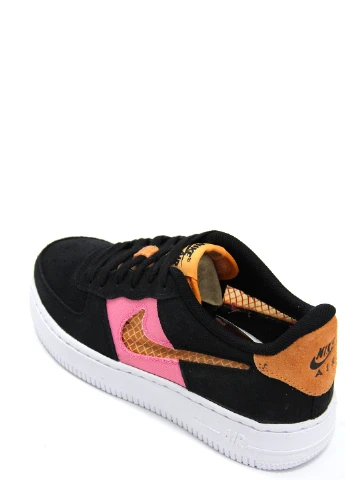Женские кроссовки Air Force 1 LV8 GS Nike чёрные демисезоны (251134552)