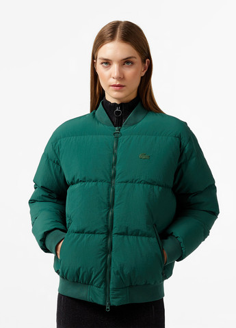 Темно-зелена демісезонна куртка Lacoste