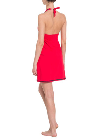 Червона пляжна сукня коротка Huit 8 однотонна