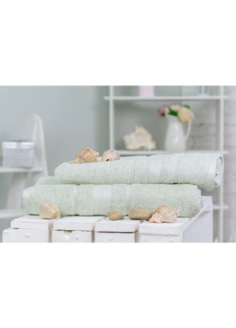 Полотенце набор банных №5078 Elite SoftNess Menthol 50х90, 70х140 (2200003183160) Mirson мятный
