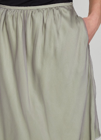Оливково-зеленая кэжуал однотонная юбка Giorgio Armani мини