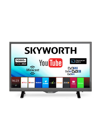 Телевизор 24E2A Skyworth 24e2a smart slim t2 (137181797)