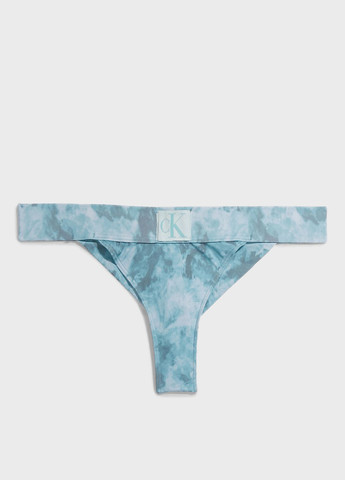 Голубой купальные трусики-плавки тай-дай Calvin Klein