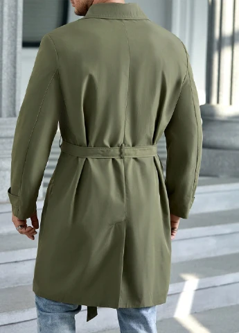 Плащ SHEIN на гудзиках прямий (311626479)