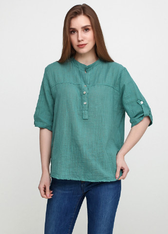 Блідо-зелена літня блуза Decree
