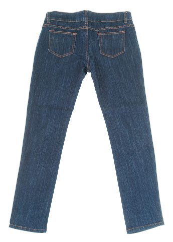 Темно-синие демисезонные зауженные джинсы Time of Style