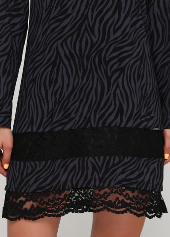 Черное кэжуал платье на подкладе Liu Jo с абстрактным узором