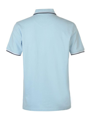 Светло-голубой футболка-поло для мужчин Pierre Cardin с логотипом