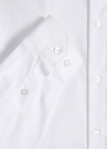 Белая классическая рубашка однотонная Reserved