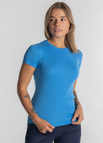 Голубая летняя футболка женская Arber T-shirt WR