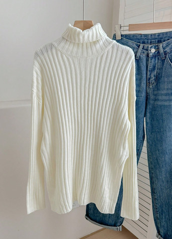 Білий демісезонний светр SHEIN